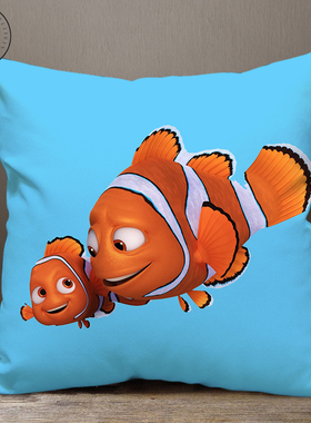 海底总动员尼莫Nemo周边同款抱枕头来图定制午睡靠垫含枕芯手办