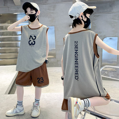 儿童篮球服运动套装夏季背心球衣
