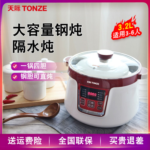 天际不锈钢隔水电炖锅全自动