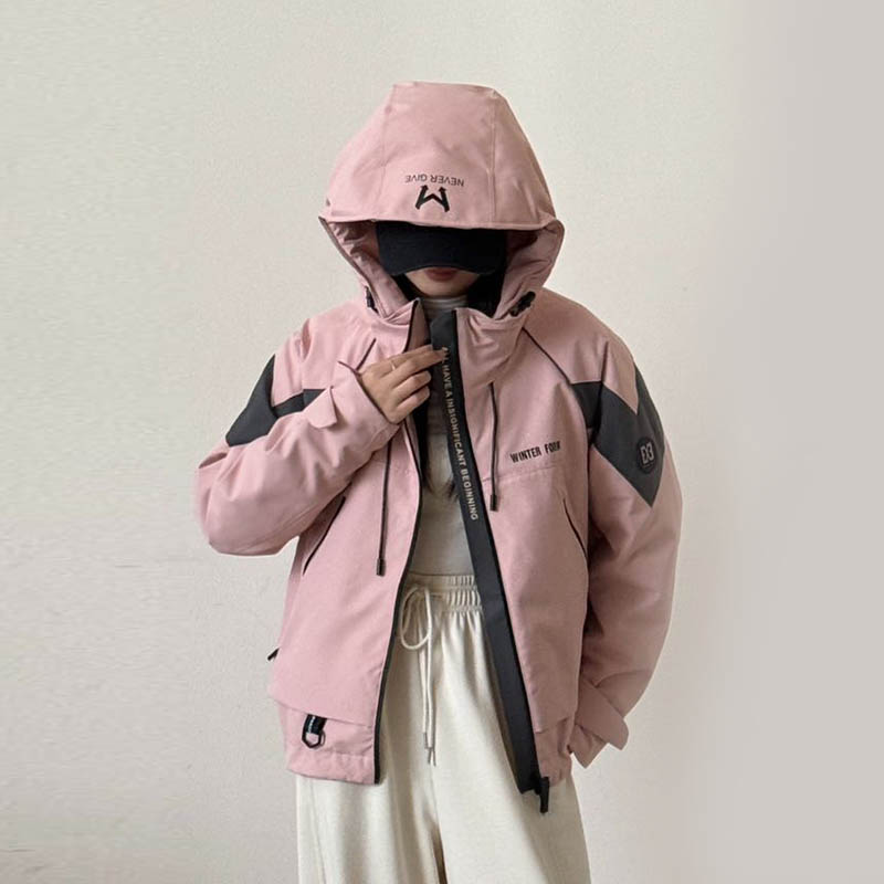 户外休闲羽绒服女2025秋冬季新品韩版短款保暖时尚百搭羽绒外套