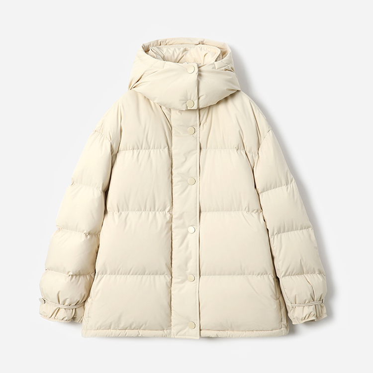 意大利Olmetex棉感料可追溯90白鹅绒面包款短款羽绒服 WYR07049