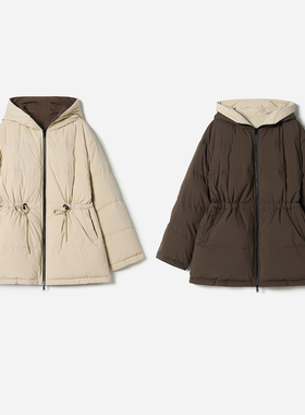 意大利Olmetex棉感料防水可追溯95白鹅绒双面穿羽绒服 WYR06136