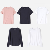 WTX07046 茉莉雅集日本料舒适干爽轻盈单纱短袖 长袖