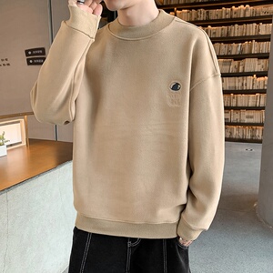 75617-P60奥粒绒卫衣打底衫男士秋冬潮流加绒加厚摇粒绒保暖图片