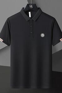 72905夏季薄款欧货商务休闲衫男短袖修身翻领t恤男士图片