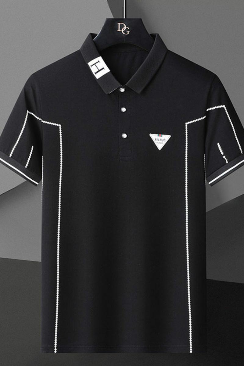 72807-P35短袖t恤男士夏季新款带领体恤夏装潮牌翻领衫,男装Polo衫,电商D310B