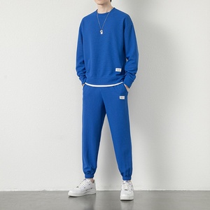 7811-P65卫衣休闲运动套装男士2023春秋季新款假两件潮牌衣服图片