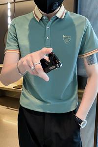 3039-P48精神小伙衫男士短袖t恤夏季新款潮牌潮流修身