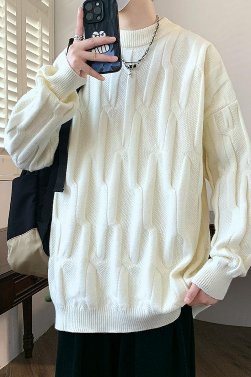84622-特P52秋冬新款休闲毛衣男长袖针织衫港风宽松打底衫,男装针织衫/毛衣,电商D310B