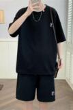 TZ23607-特P55夏季短袖T恤男套装休闲两件套，男装T恤，电商D310B