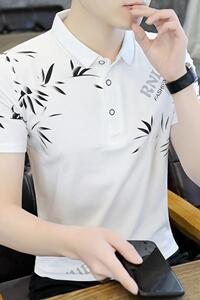72810-P35衫男翻领商务休闲时尚休闲舒适亲肤百搭宽松短袖t恤图片