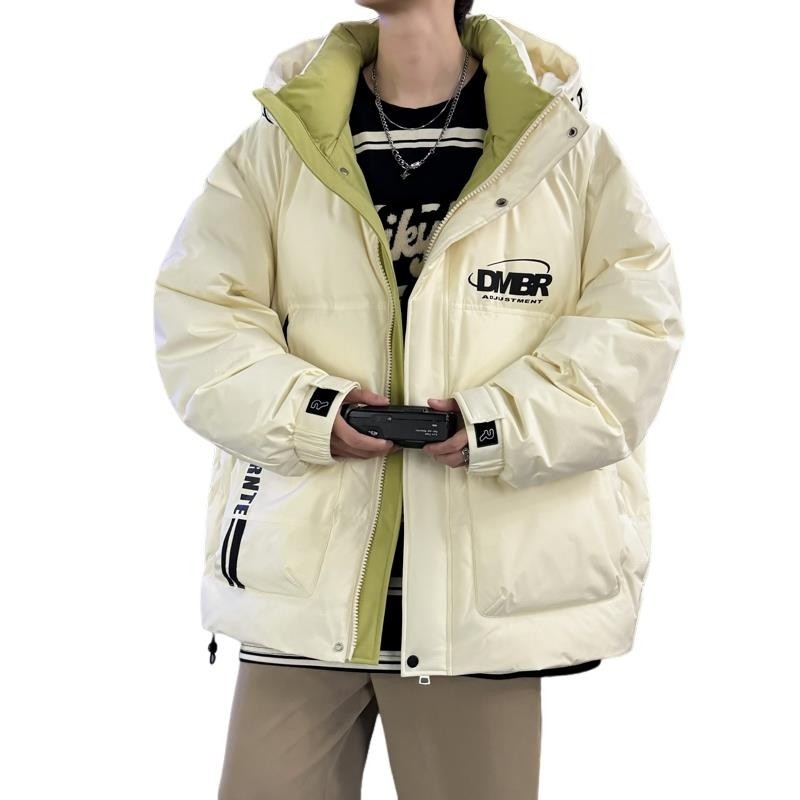 79006-特P258羽绒服男冬季新款美式潮牌白鸭绒羽绒衣宽松休闲外套,男装羽绒服,电商D310B