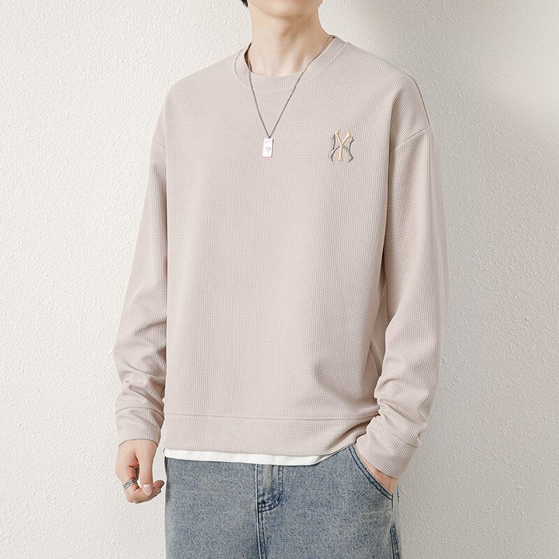 73812-P40春秋圆领卫衣男潮ins宽松男生衣服搭配帅气青少年男,男装卫衣,电商D310（原电商305）