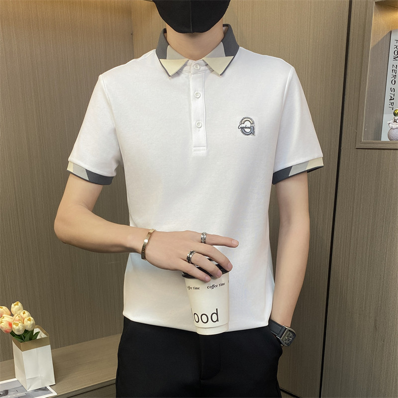 PL047-特P40控65polo衫短袖男潮牌夏季新款休闲翻领上衣保罗t恤,男装Polo衫,电商D310B