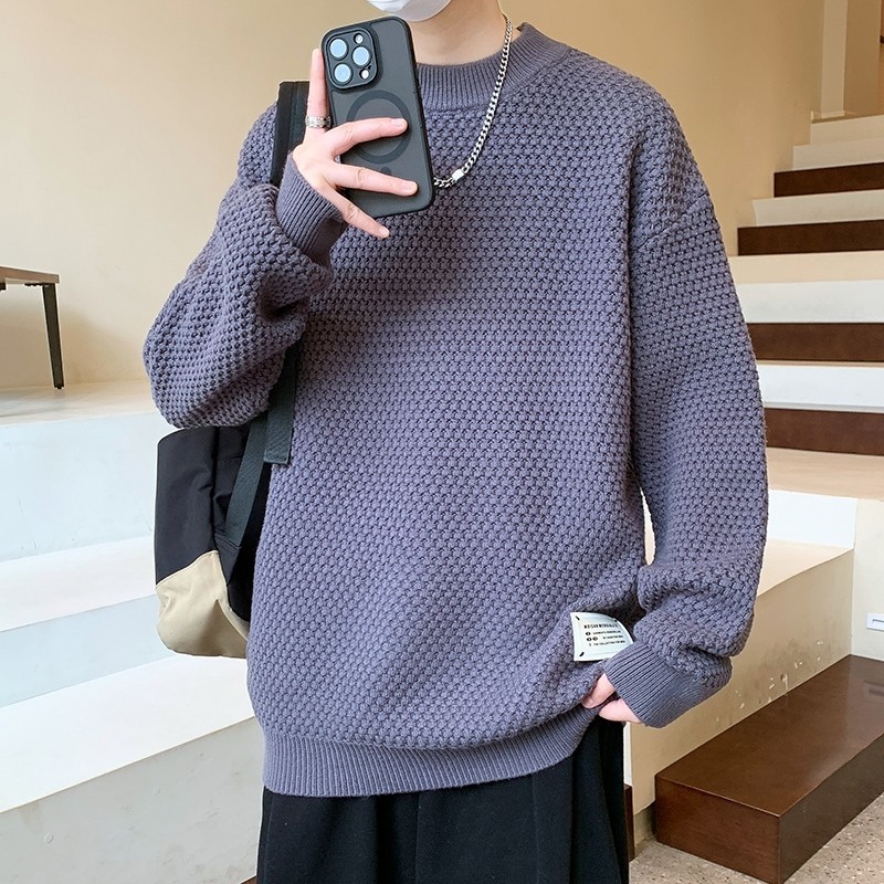 84547-P65秋冬休闲圆领毛衣男针织打底衫,男装针织衫/毛衣,电商D310B