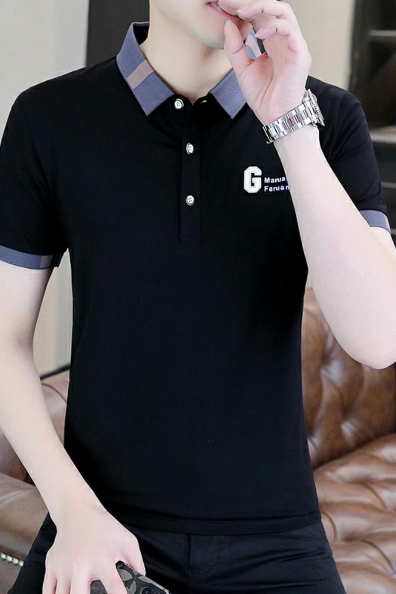 83003新款翻领T恤男休闲短袖,男装T恤,电商D310（原电商305）