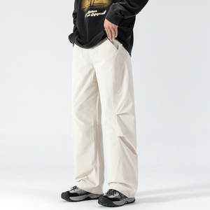 K028-P50机能冲锋裤男款弯刀裤春秋装户外登山防风男裤休闲裤子,超模肯达尔休闲穿搭图片