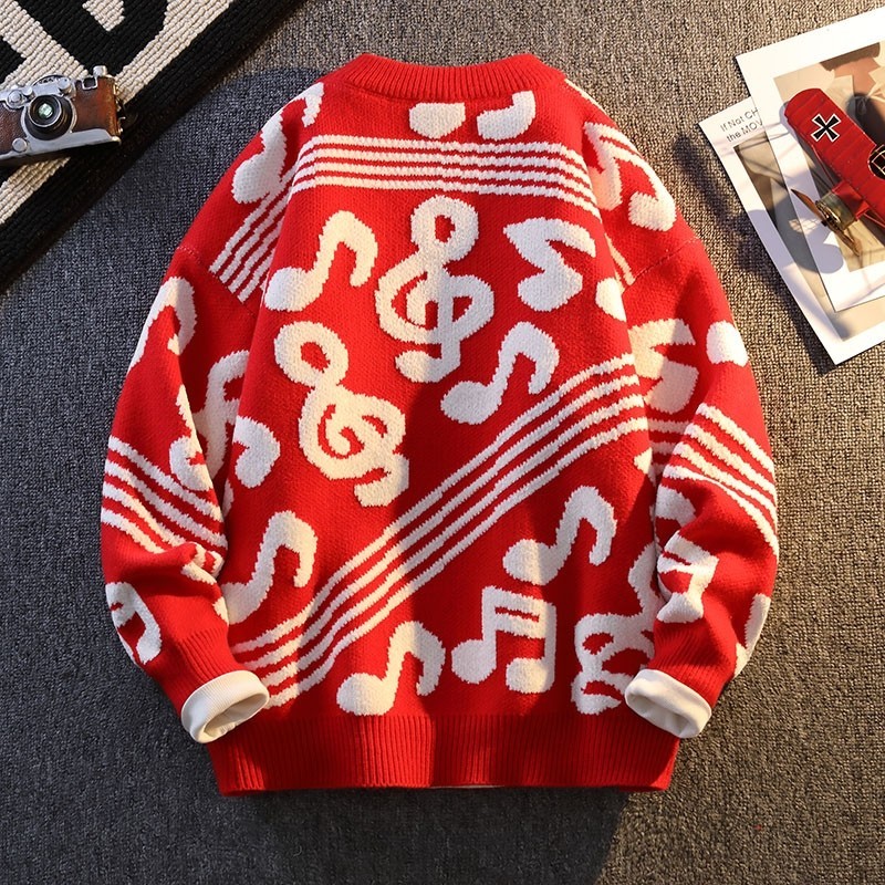 84550-P55毛衣男款冬季红色过年服内搭针织衫圆领打底衫青少年,男装针织衫/毛衣,电商D310B