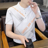 84103-P35春秋新款短袖T恤男休闲打底衫男士修身衫商务休闲，男装T恤，电商D310B