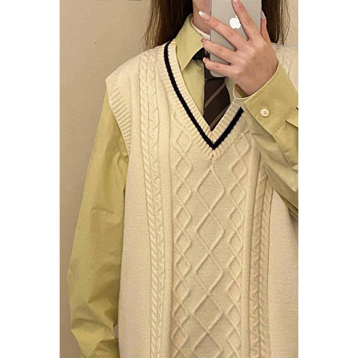 M2103-特P45休闲男女同款针织马甲日系秋季时尚潮百搭坎肩,男装背心/马甲,电商D310B