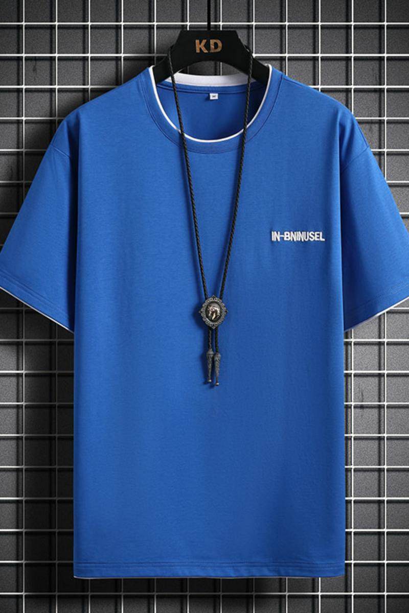 71660纯棉t恤短袖男潮牌夏季宽松薄款半袖上衣服冰感夏装,男装T恤,电商D310（原电商305）