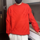 8402-特P58毛衣男款秋冬季圆领破洞针织衫内搭青少年加厚保暖线衣，男装针织衫/毛衣，电商D310B