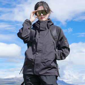 JK581-特P80冲锋衣外套连帽男款户外登山防风防水女夹克图片