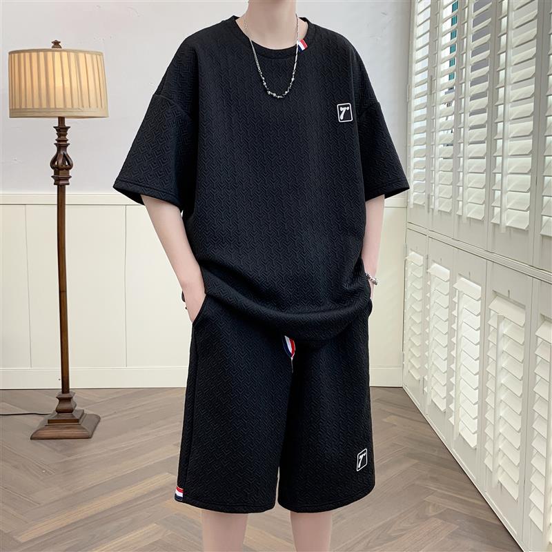 TZ23607-特P55夏季短袖T恤男套装休闲两件套,男装T恤,电商D310B