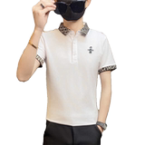PL039-P40夏季刺绣T恤男短袖POLO衫潮牌ins半袖潮流休闲百搭，男装Polo衫，电商D310B