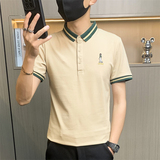 PL3067-特P35短袖t恤男士休闲翻领夏季薄款polo衫男翻领商务体恤，男装Polo衫，电商D310B