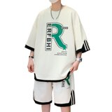 84332-P55夏季短袖T恤男套装休闲两件套，男装T恤，电商D310B