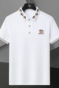 83051-P40年新款翻领T恤男休闲短袖青年修身POLO衫图片