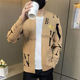 M907-P68社会小伙针织衫外套男秋季新款潮流潮牌痞帅男装休闲，男装针织衫/毛衣，电商D310B