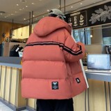 79007-特P258羽绒服男冬宽松加厚保暖潮学生连帽面包服，男装羽绒服，电商D310B