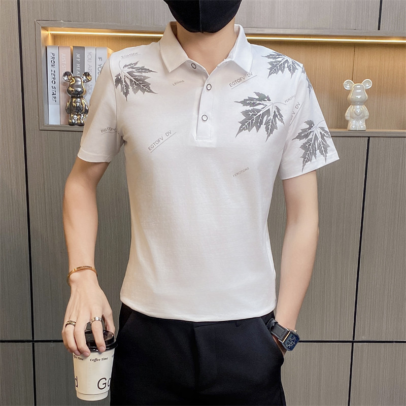 PL024-P35控55短袖polo衫男士夏季潮流半袖上衣服冰爽棉翻领半袖T,男装Polo衫,电商D310B