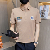 PL050-特P40polo衫男夏季潮牌新款学生个性飞行短袖t恤男休闲上衣，男装Polo衫，电商D310B