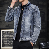 JK1823-P100复古水洗做旧牛仔外套春秋设计感夹克男，男装夹克，电商D310B