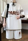 TZ24359-特P50套装男夏季青少年短袖短裤搭配一套休闲运动两件套，男装T恤，电商D310B