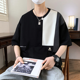 84167-P42短袖t恤男夏季美式复古潮牌港风半袖ins痞帅高街体恤，男装T恤，电商D310B