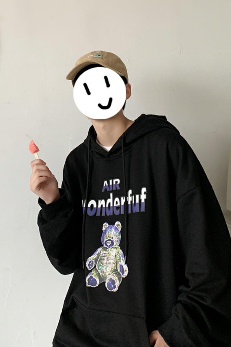8558-P50卡通连帽卫衣男秋季2023新款潮牌衣服春秋款ins港风,男装卫衣,电商D310（原电商305）