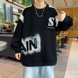 W24211-特P40秋季休闲卫衣男长袖T恤打底衫港风宽松打底衫，男装卫衣，电商D310B