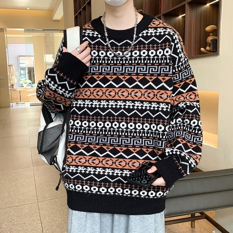 84726-P60秋冬休闲圆领毛衣男针织打底衫,男装针织衫/毛衣,电商D310B