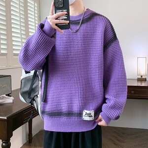 84506-特P60 秋冬休闲圆领毛衣男针织打底衫图片