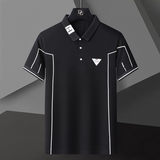 72807-P35短袖t恤男士夏季新款带领体恤夏装潮牌翻领衫，男装Polo衫，电商D310B