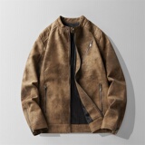 JK896-P100男士加绒皮衣韩版修身帅气机车服立领pu皮夹克外套潮，男装皮衣，电商D310B