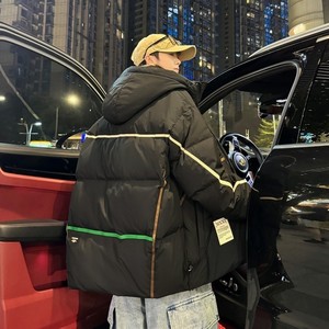 79009-特P258男冬季潮牌宽松面包服外套冬天加厚保暖羽绒服图片