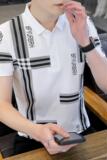 83063-P40夏季翻领短袖T恤男休闲百搭，男装T恤，电商D310（原电商305）