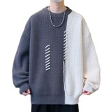84526-P50秋冬休闲圆领毛衣男针织打底衫，男装针织衫/毛衣，电商D310B