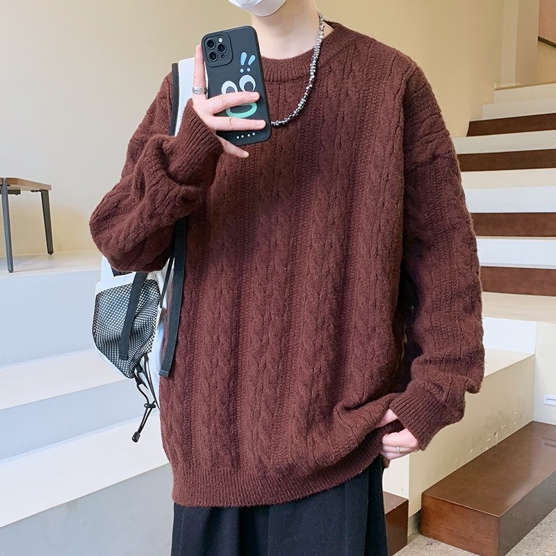 84529-P50秋冬休闲圆领毛衣男针织打底衫,男装针织衫/毛衣,电商D310B