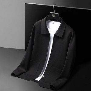 78812-P80 男士开衫毛衣新款韩版修身潮流披风针织衫男毛线衣外套图片